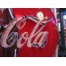 Original Coca-Cola 48" Button Porcelain Neon Sign